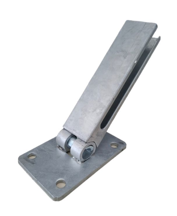 Klapp-Dübelplatte 150/100/ mm verzinkt für 60 x 40 mm Profilrohr